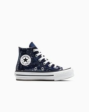 Chuck Taylor All Star EVA piattaforma di sollevamento glitter - bambini UK 3