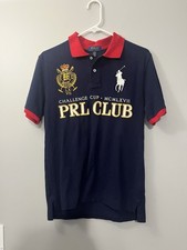 Polo vintage maglietta PRL Club Polo Ralph Lauren #3 Big Pony L 14-16 