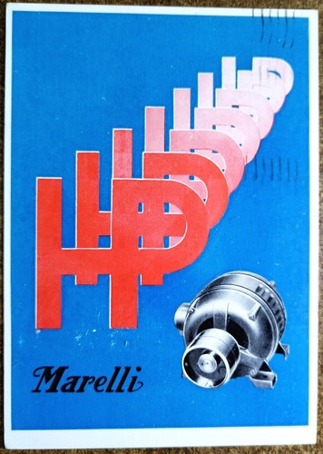 Cartolina 1940 ercole marelli - cartolina,