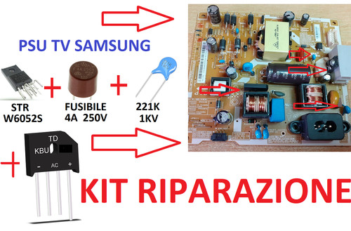 Kit riparazione psu tv - kit,