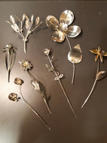 Fiori ramo ulivo - 6, argento