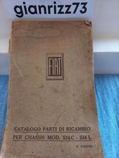 Catalogo Ricambi Auto D'epoca Fiat 524C / 524L Rarissimo Vedi Foto Esempio
