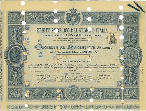 Debito pubblico regno - debito,