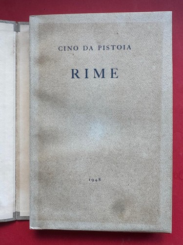 Rime cino pistoia - da, tallone
