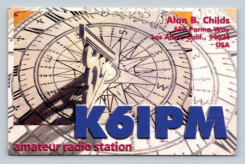 Radioamatore qsl k6ipm - qsl,