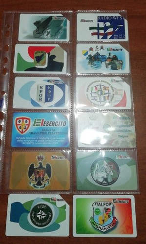 Schede telefoniche esercito - telefoniche,