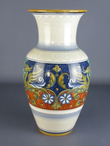 Vaso maiolica deruta dipinto - vaso,