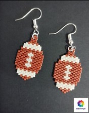 Orecchini palla rugby  - hand