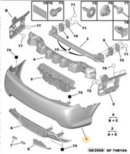 paraurti posteriore  originale