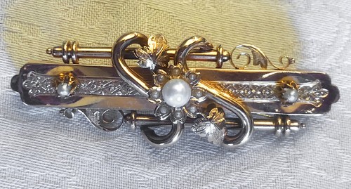 Spilla antica borbonica - , oro