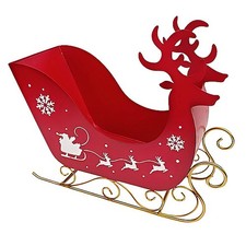 Slitta Babbo Natale rossa