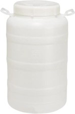 BIDONE fusto 'BOCCA LARGA' Lt. 50 in plastica 2 pezzi ECOPLAST
