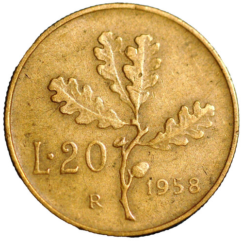 Italy lire 1958 - italy,