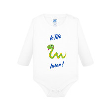Body Tutina Neonato Baby Tifoso Inter "baby Biscia"