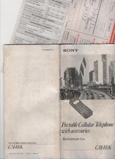 SONY CM-H1K - 1992 - MANUALE ORIGINALE IN ITALIANO - TELEFONO E-TACS VINTAGE 