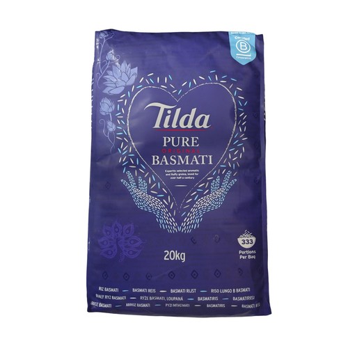 Tilda basmati reis - reis,, 20kg
