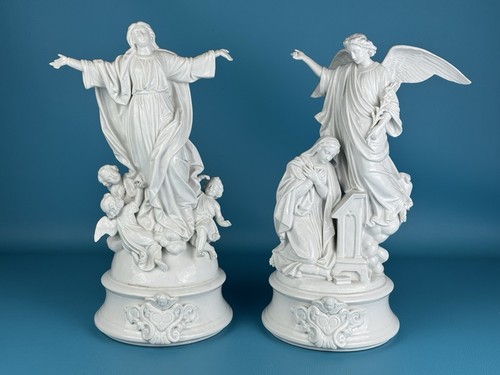 Coppia antiche statue sacre - coppia,