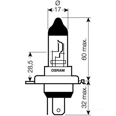 Lampada lampadina h4 - lampadina,