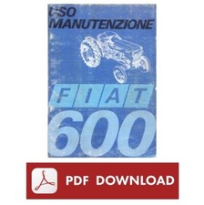 trattore FIAT 600 Manuale uso