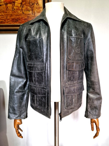 Giubbino pelle uomo levi - giubbino,