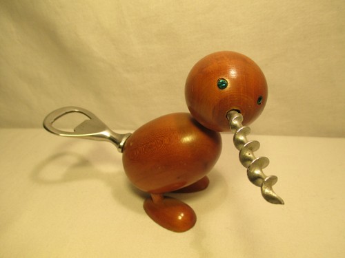 Teak legno cavatappi con - cavatappi,