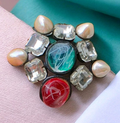 Spilla vintage firmata kjl - spilla,
