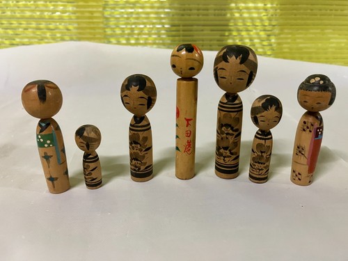 Set bambole kokeshi - set, 7