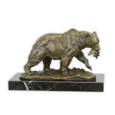 Scultura In Bronzo Orso