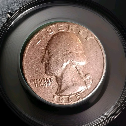 1965 quarter error mint - 1965,