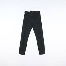 Jeans Cycle Skinny Stretch Usato (Cod.J1039) W28 Vita Bassa Donna Nero