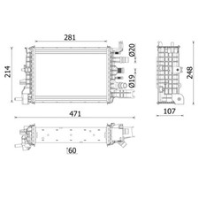 Radiatore MAHLE CR 2632 000P