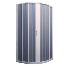 BOX DOCCIA PVC 90X 70 2 ANTE A SOFFIETTO SEMICIRCOLARE BIANCO H185 RIDUCIBILE