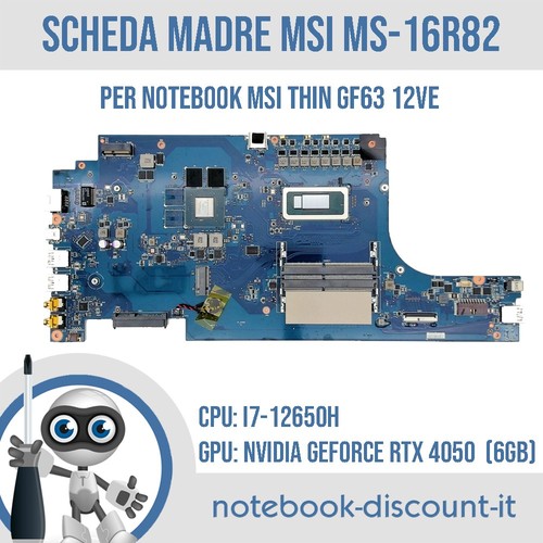 Scheda madre notebook msi - scheda, thin