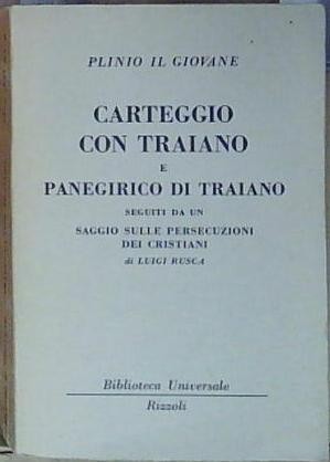 Plinio giovane carteggio - il,