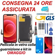 DISPLAY APPLE IPHONE 12 / 12 PRO SCREEN LCD ZY INCELL SCHERMO MONITOR VETRO