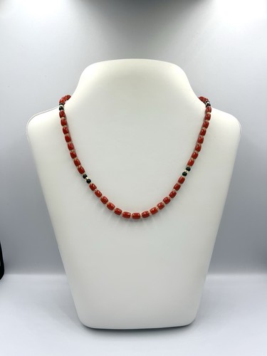 Collana corallo sardo onice - corallo,