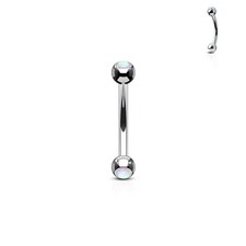 Piercing Arcade Palline Opale Bianca