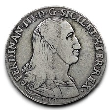 Palermo Sicilia 12 tari tarí 1799 Ferdinando III Borbone
