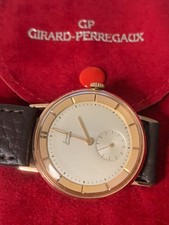 Girard Perregaux carica manuale bitono dial placcato oro 33mm anni 60 revisionat