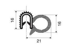 Guarnizione trafilato vano