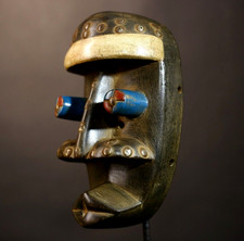 Maschera Grebo africana legno