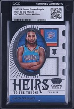 2023 Crown Royale Heirs To The Throne Cason Wallace ROOKIE PATCH CGC AUTH