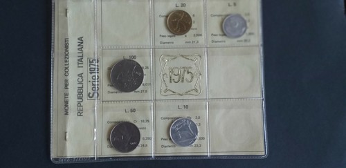 Italia lotto monete 1975 - 1975,