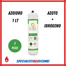 2 Bombole azoidro azoto idrogeno 0,95 litri a 110 bar per prova tenuta impianto