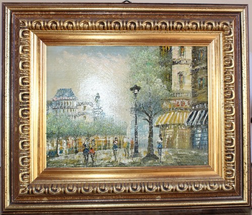 Quadro olio tela paesaggio - olio, su