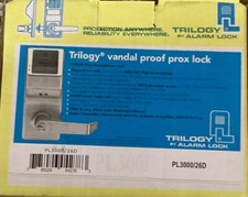 Trilogy PL3000/26D Lucchetto Prox Antivandalo Argento Metallizzato, Nero