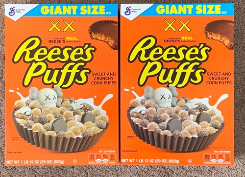 Kaws reeses puffs cereal - cereal, giant
