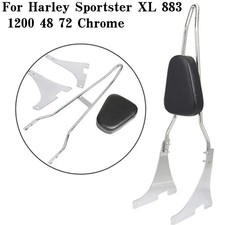 Sissy Bar schienale passeggero cromato per Harley Sportster XL883 1200 48 Iron04-UP