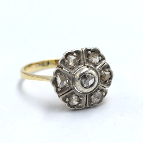 Anello antico con rosette - , di