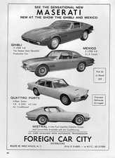 Pubblicità originale Maserati